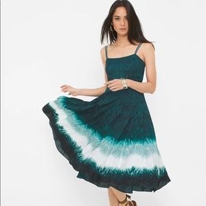 WHBM Dip-Dye Fit and Flare dress